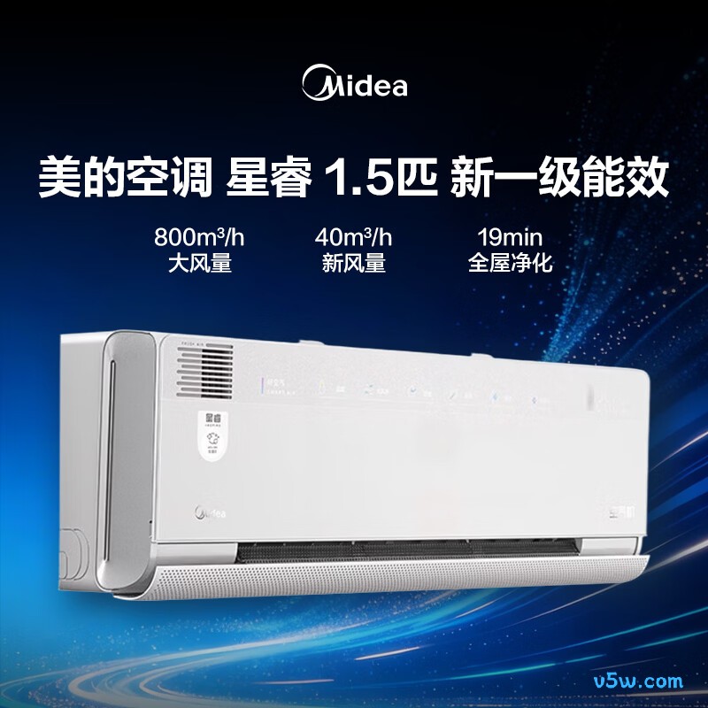 美的 KFR-35GW/T3W 大1.5匹空调图片