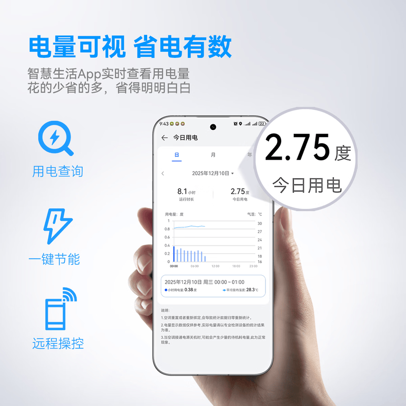 鸿蒙智选 MAC35V1P80HR(月白) 1.5匹空调图片