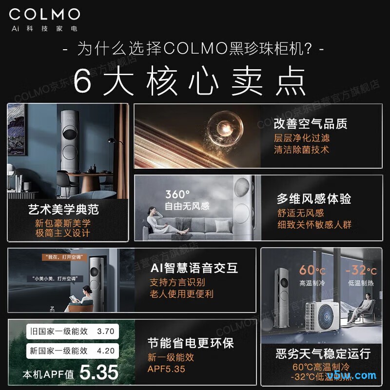 COLMO KFR-72LW/CA1Z 3匹空调图片