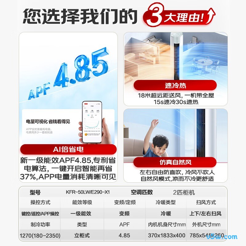 海信 KFR-50LW/E290-X1 2匹空调图片