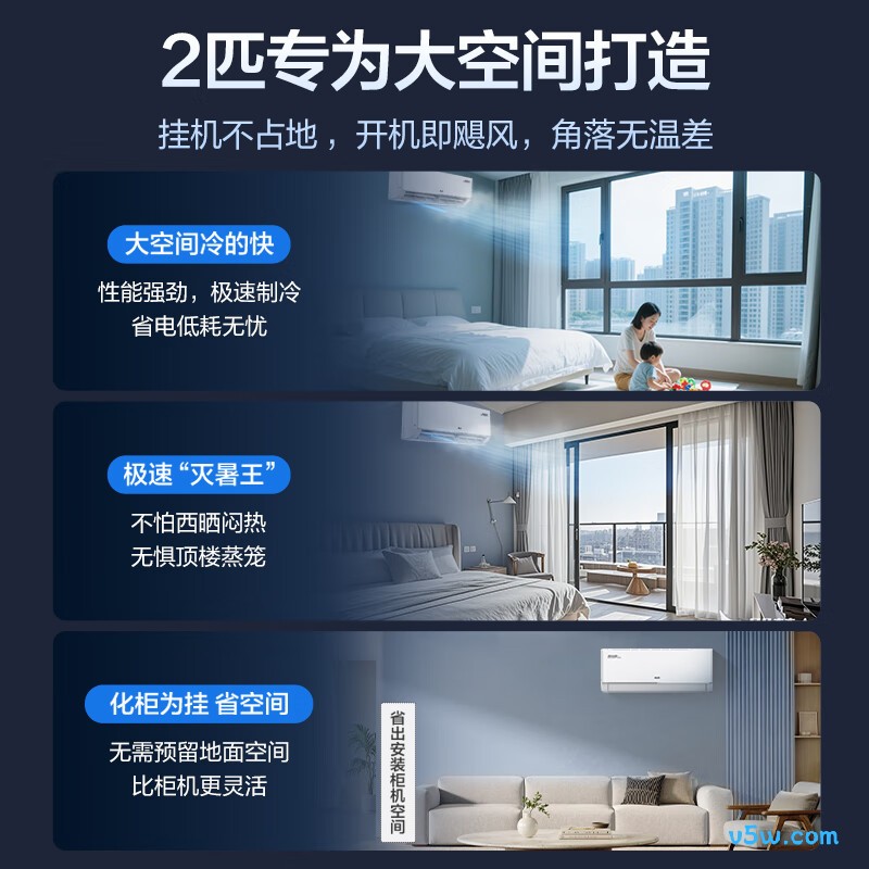 奥克斯 KFR-46GW/BpR3AES1(B1) 2匹空调图片