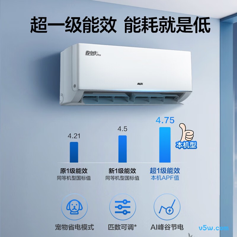 奥克斯 KFR-46GW/BpR3AES1(B1) 2匹空调图片