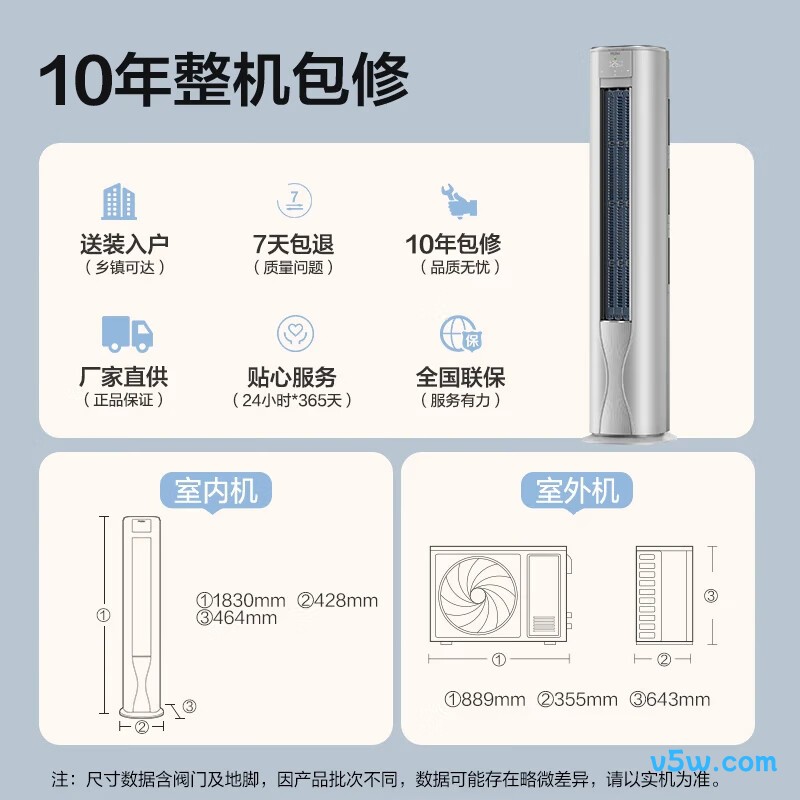 海尔 KFR-72LW/FAC-1Pro 3匹空调图片