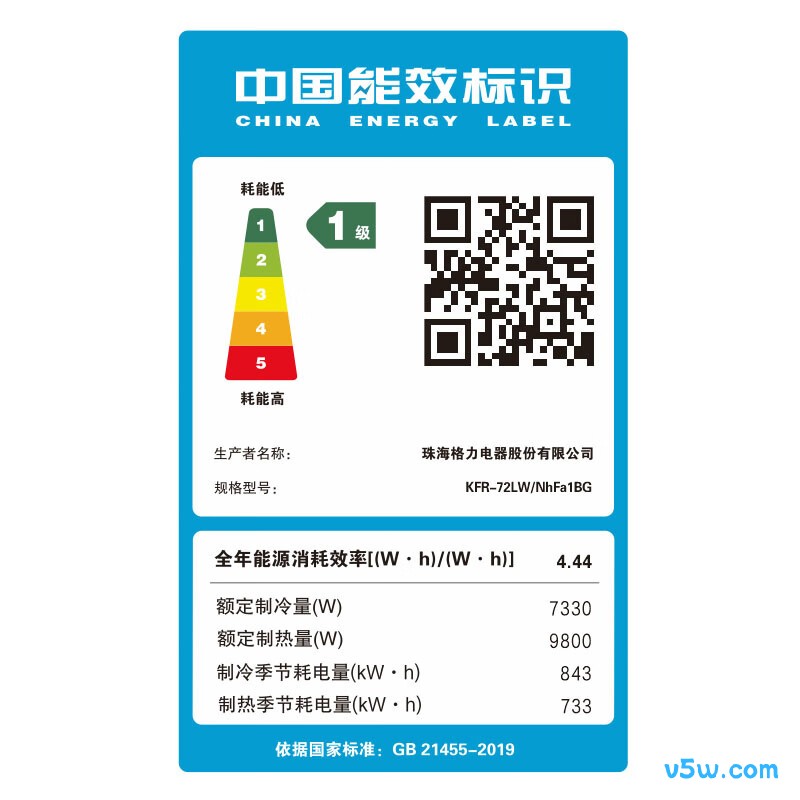 格力 KFR-72LW/NhFa1BG 3匹空调图片