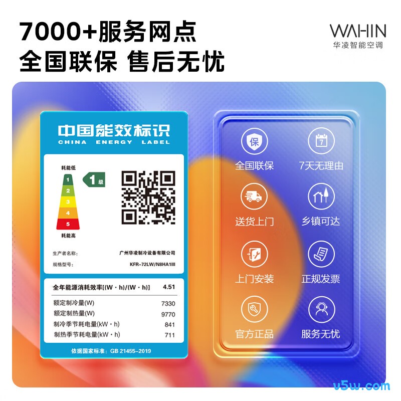 华凌 KFR-72LW/N8HA1Ⅲ 3匹空调图片
