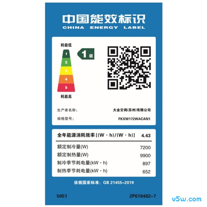 大金 FKXW172WACAN1 3匹空调图片