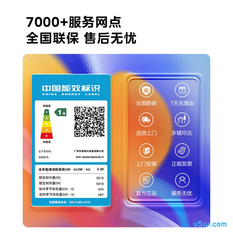 华凌 KFR-35GW/N8HA1Ⅲ-P 大1.5匹空调图片