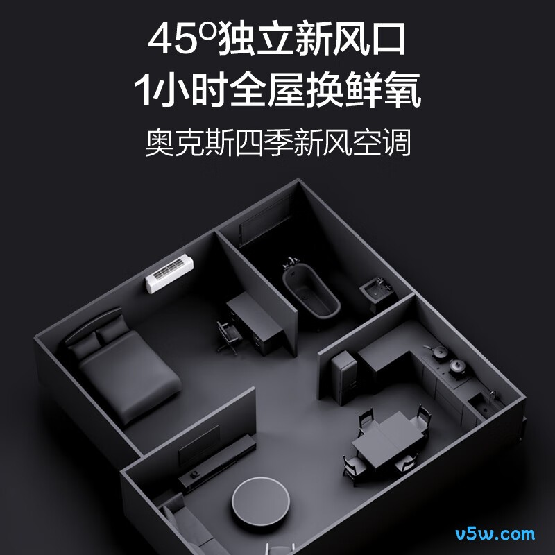奥克斯 KFR-35GW/BpR3BQB1(B1) 大1.5匹空调图片