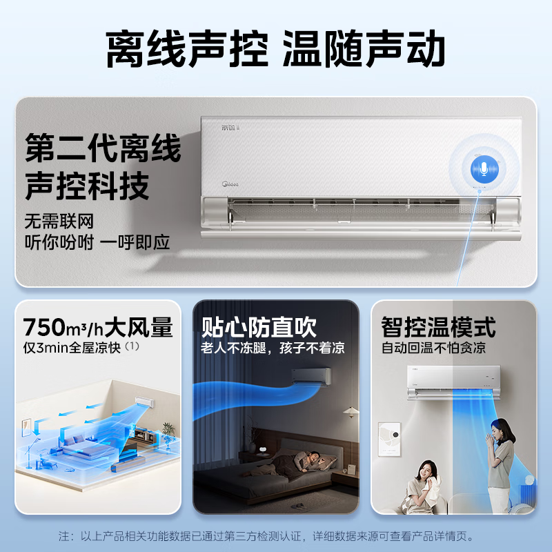 美的 KFR-35GW/QJ201-1 1.5匹空调图片