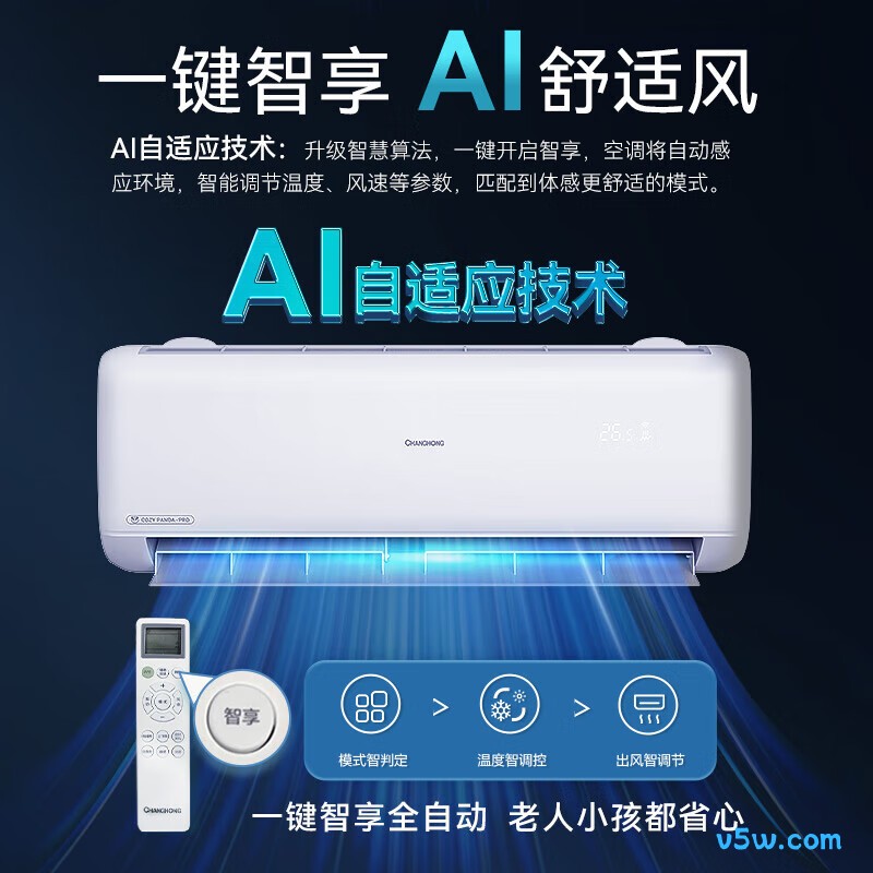 长虹 KFR-35GW/ZDCSW1+RA(PR) 大1.5匹空调图片