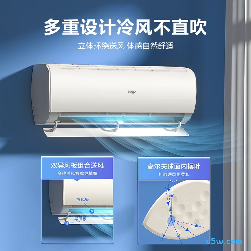 海尔 KFR-35GW/B1KKC81U1 1.5匹空调图片