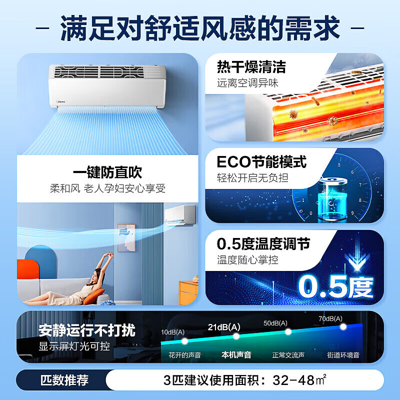 美的 KFR-72GW/G1-3 3匹空调图片
