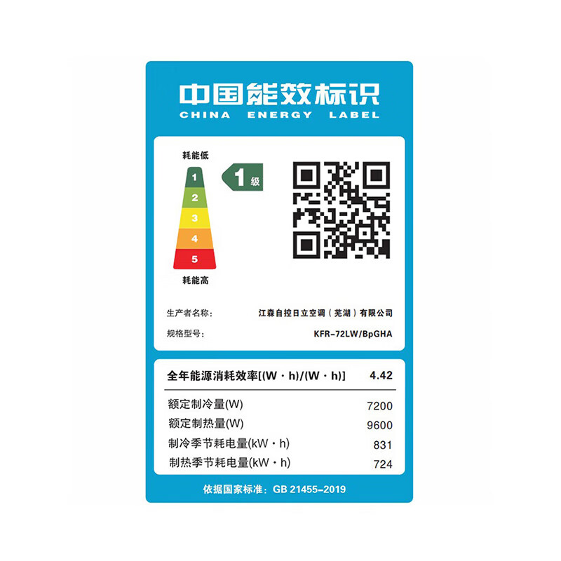 日立 KFR-72LW/BpGHA 3匹空调图片