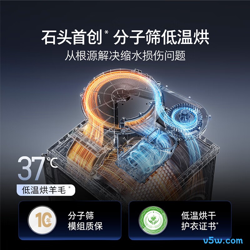 石头XQGH120RR2D洗衣机图片