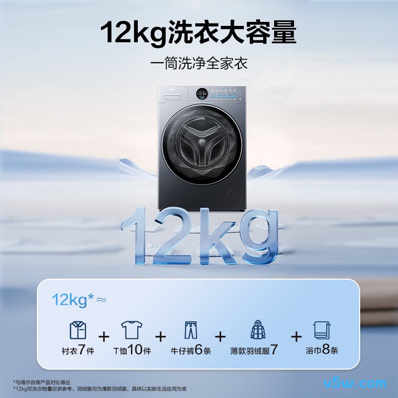海尔XQG120-HSEU65DHU1洗衣机图片