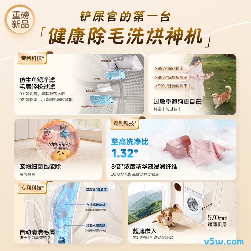 海尔HLE5MJ2WU1洗衣机图片