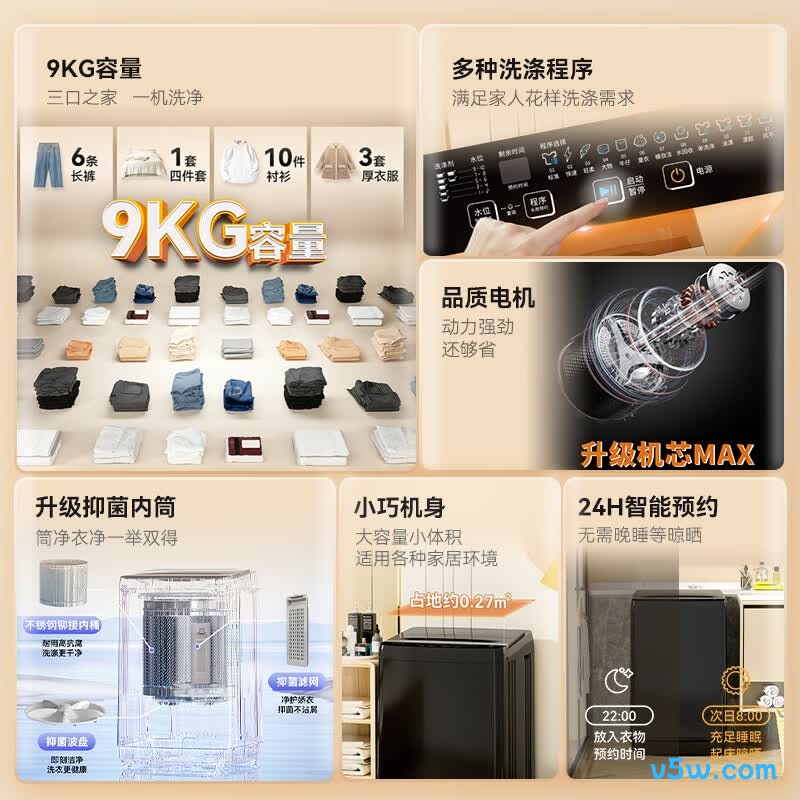 荣事达RB9025JGB洗衣机图片