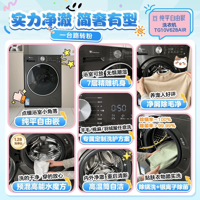 小天鹅TG10V628AIR洗衣机图片
