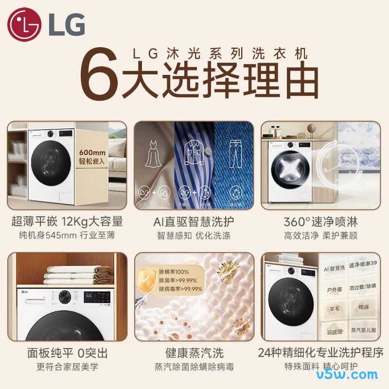 LG-FW12X5WB1洗衣机图片