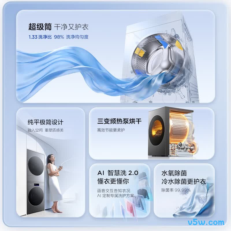 TCL-G120T7WUltra-DIS+H120P9Ultra-BBS洗衣机图片