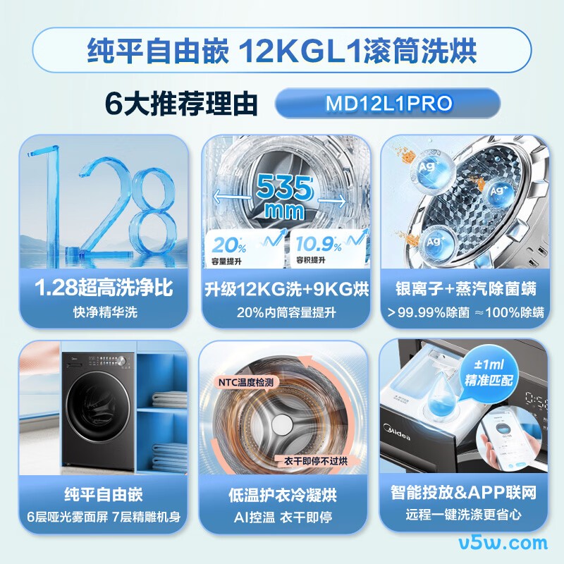 美的MD12L1PRO洗衣机图片