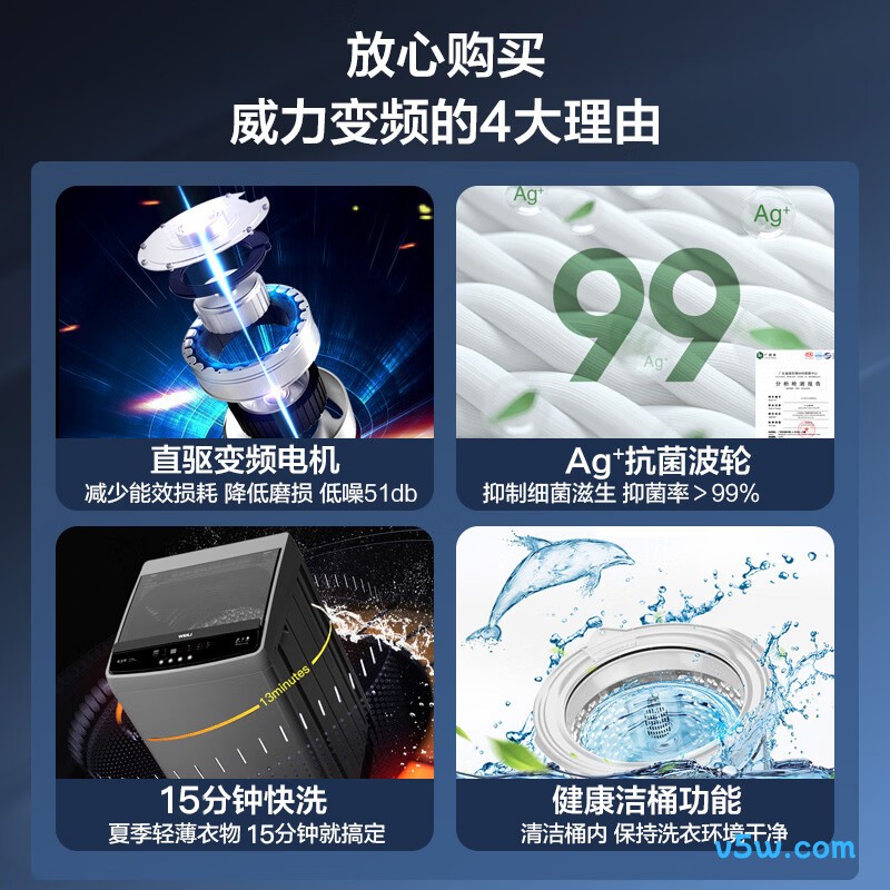 威力XQB100-1929D洗衣机图片