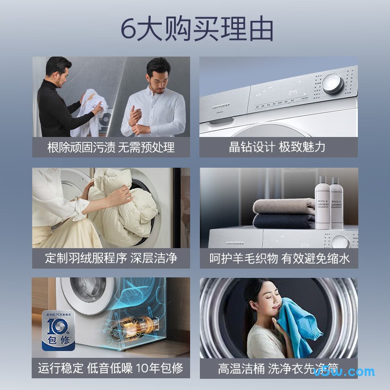 西门子WG52H1U00W洗衣机图片