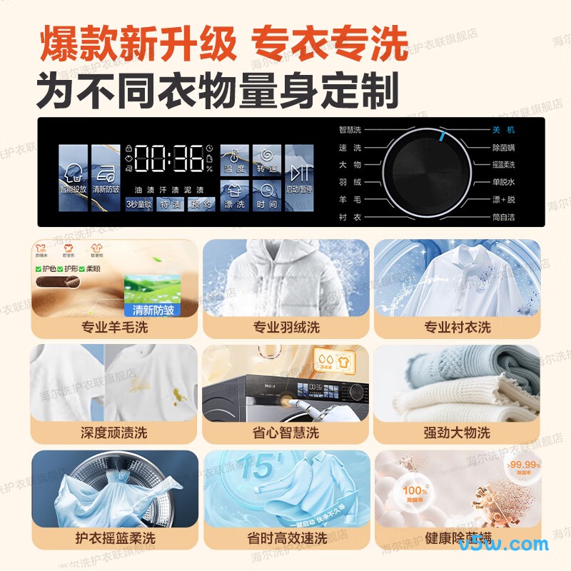 海尔BE37E洗衣机图片
