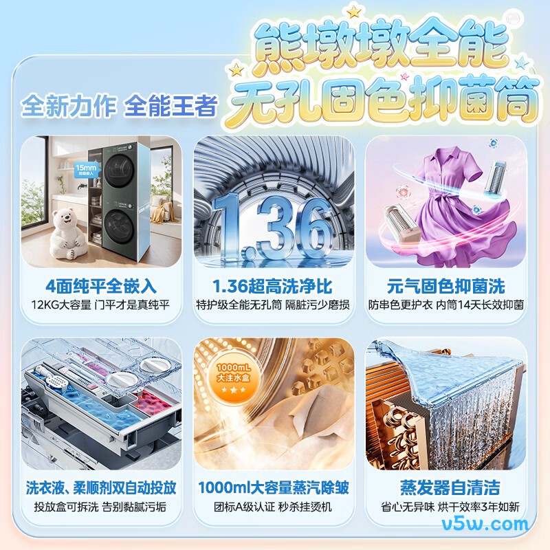 美的MG12F2+F2洗衣机图片