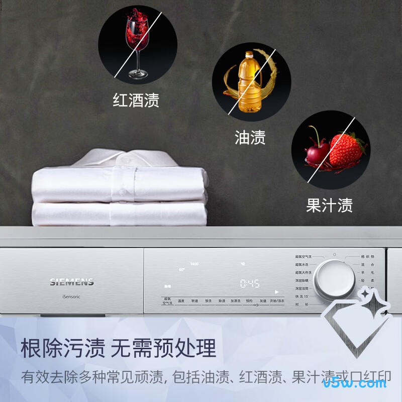 西门子WG52H1U00W洗衣机图片