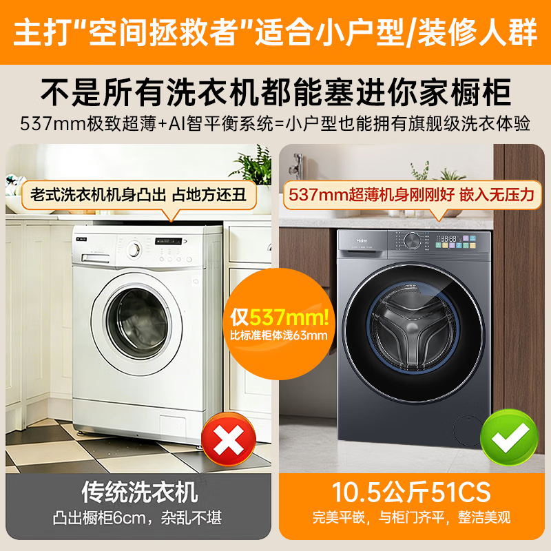 海尔XQG105-L51CS洗衣机图片