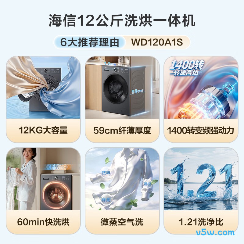 海信WD120A1S洗衣机图片