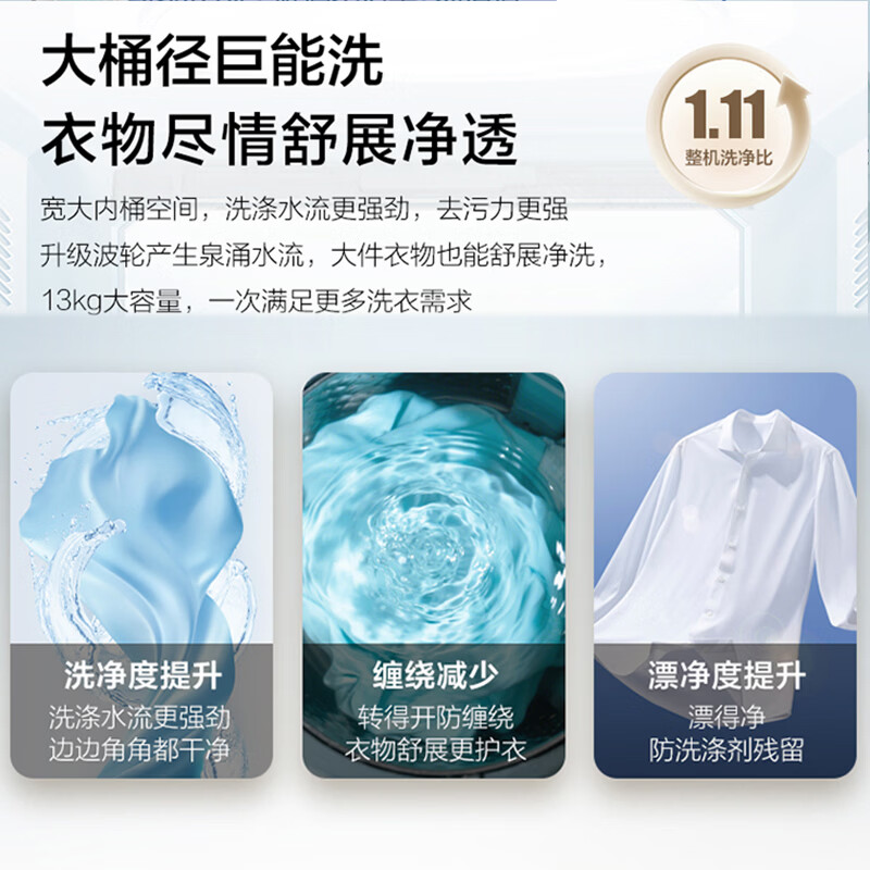 海尔XQS130-MBE87X8洗衣机图片