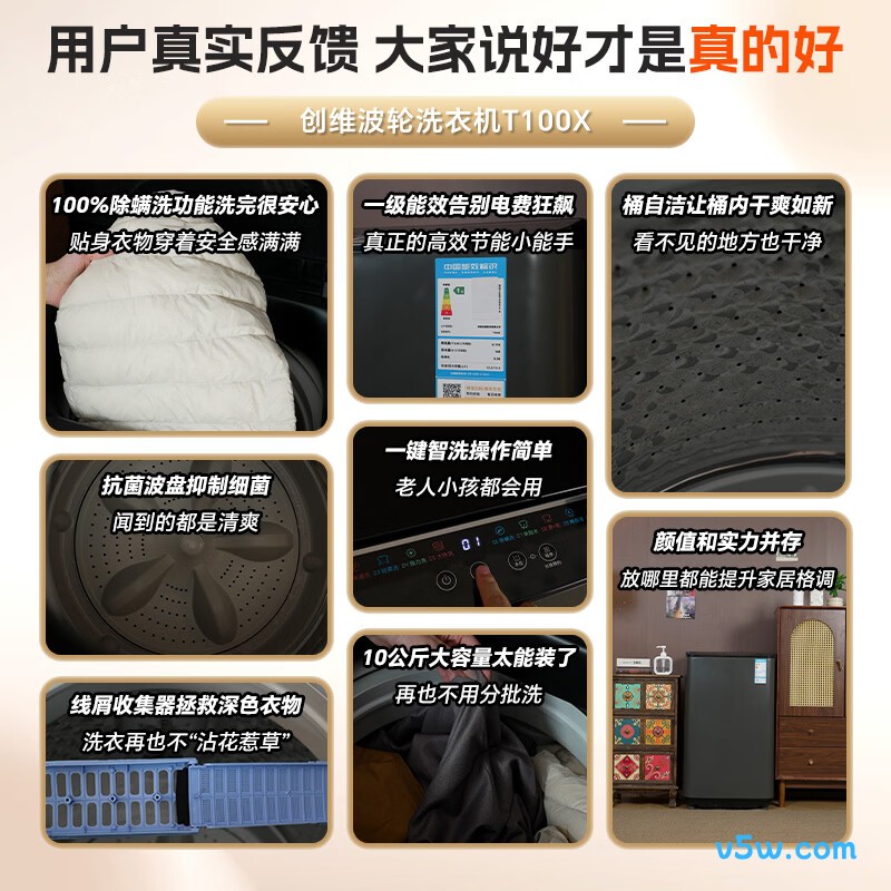 创维T100X洗衣机图片