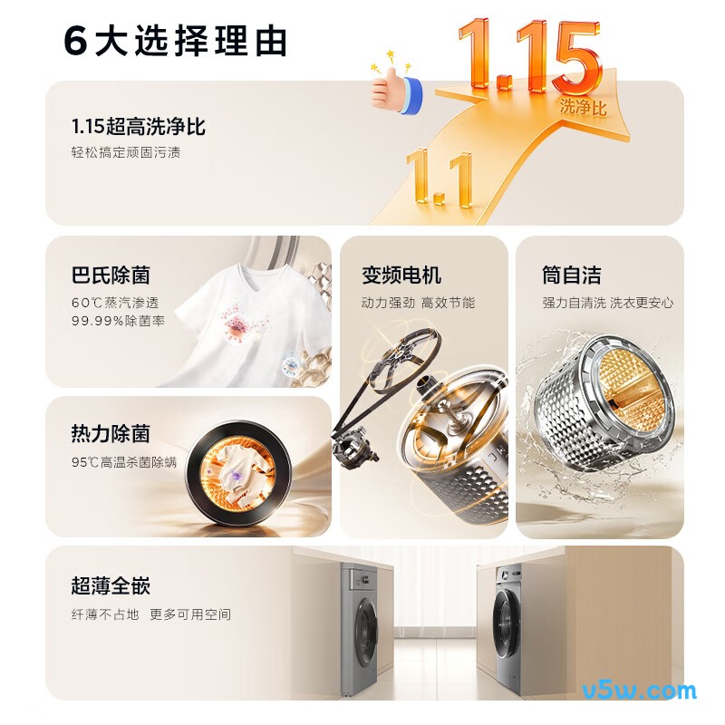 TCL-G100L3W-BS洗衣机图片