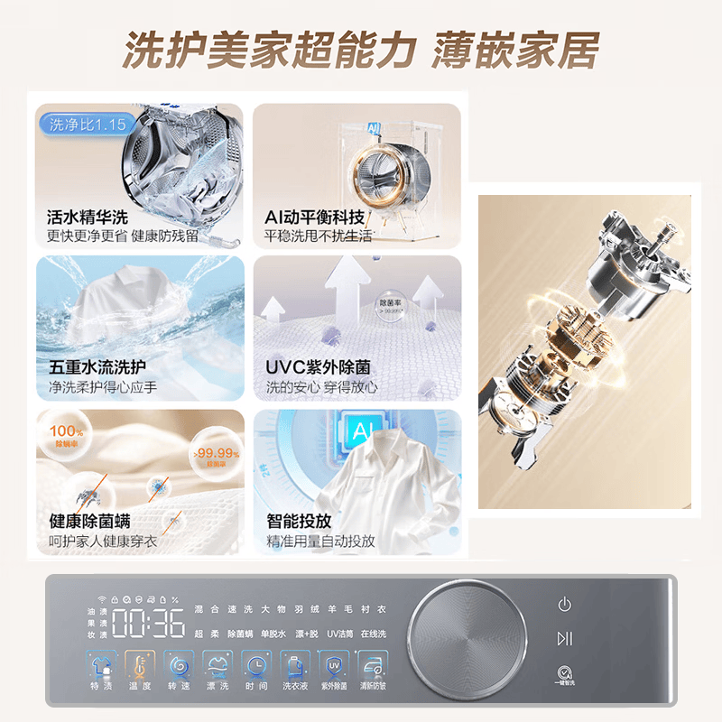海尔XQG100-LEU58A2U1洗衣机图片