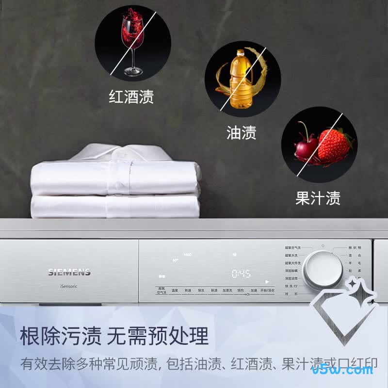 西门子WG54H1E00W洗衣机图片