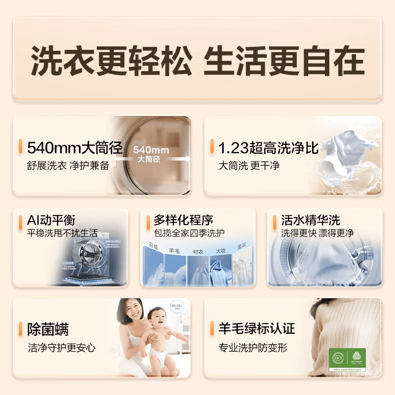 海尔XQG100-SE67E洗衣机图片