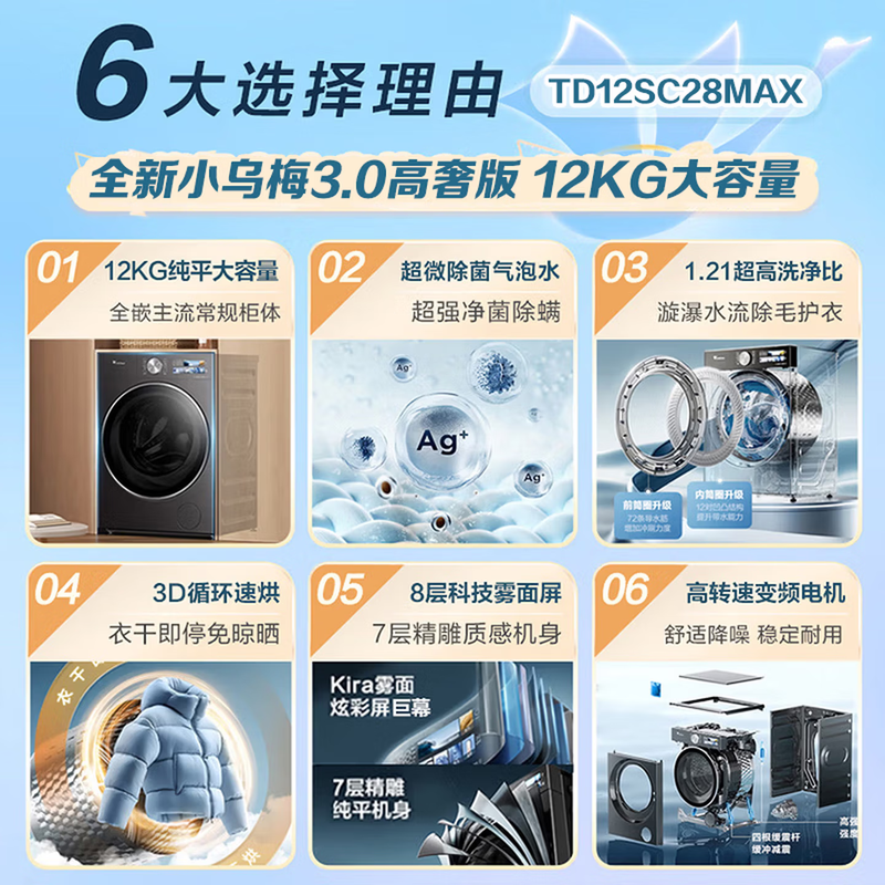 小天鹅TD12SC28MAX洗衣机图片