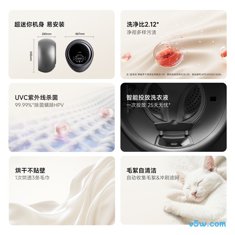 小吉V7-XTY Pro洗衣机图片