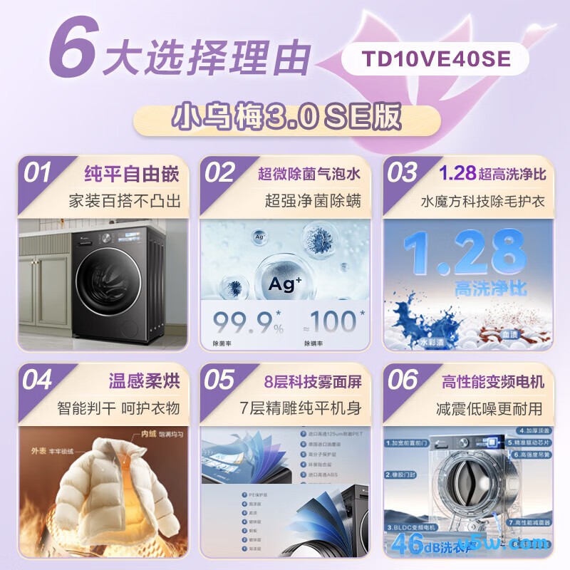 小天鹅TD10VE40SE洗衣机图片