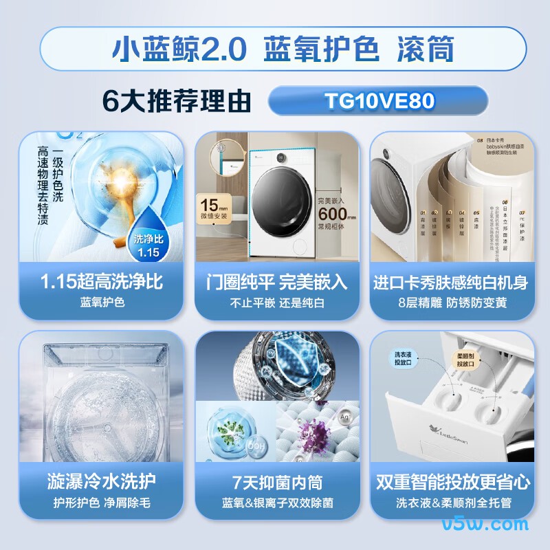 小天鹅TG10VE80洗衣机图片