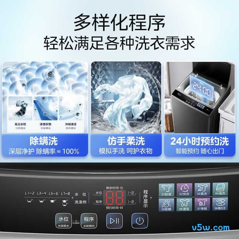 美的MB75V36E洗衣机图片