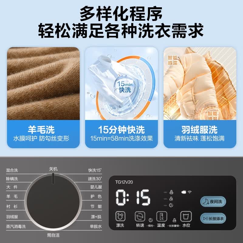 小天鹅TG12V20洗衣机图片