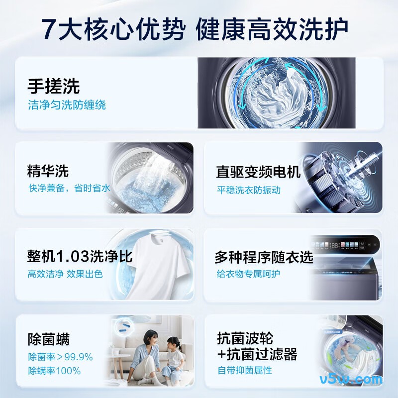 海尔XQB100-BSE30D3洗衣机图片