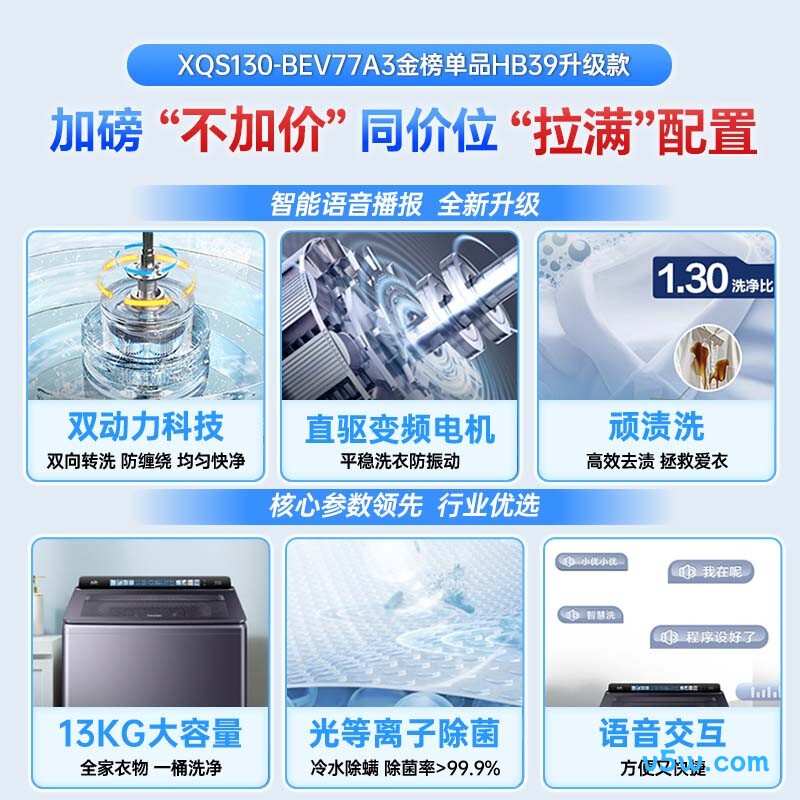 海尔77A3洗衣机图片