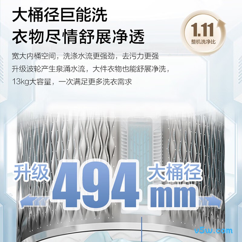 海尔XQS130-MBDEV88A9U1洗衣机图片