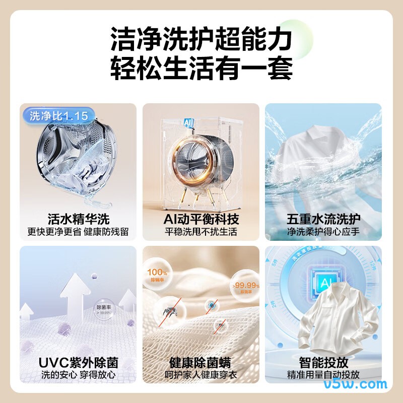 海尔XQG100-LEU58A2U1+GA100-S58A2U1洗衣机图片