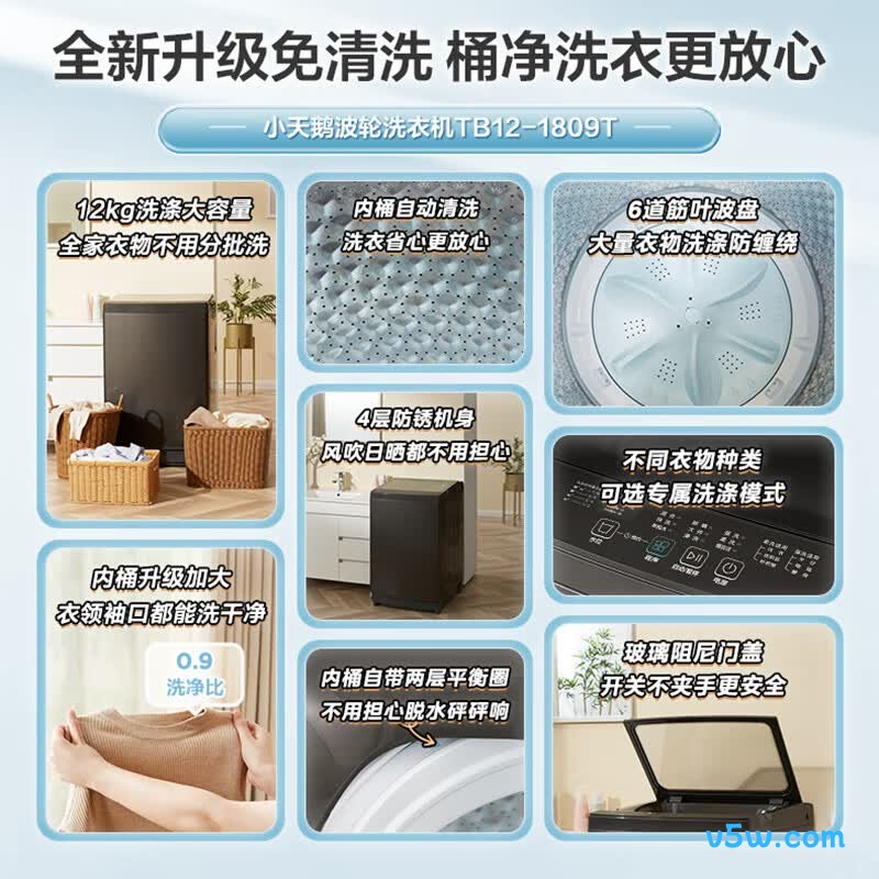 小天鹅TB12-1809T洗衣机图片