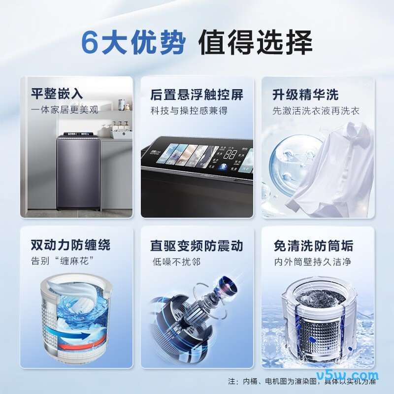 海尔MS100-BZ568H洗衣机图片